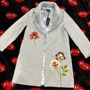 Delia’s x Dolls Kill - BOHEMIAN DREAMSCAPE FAUX SUEDE COAT